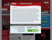 Tablet Screenshot of cebes.org.br